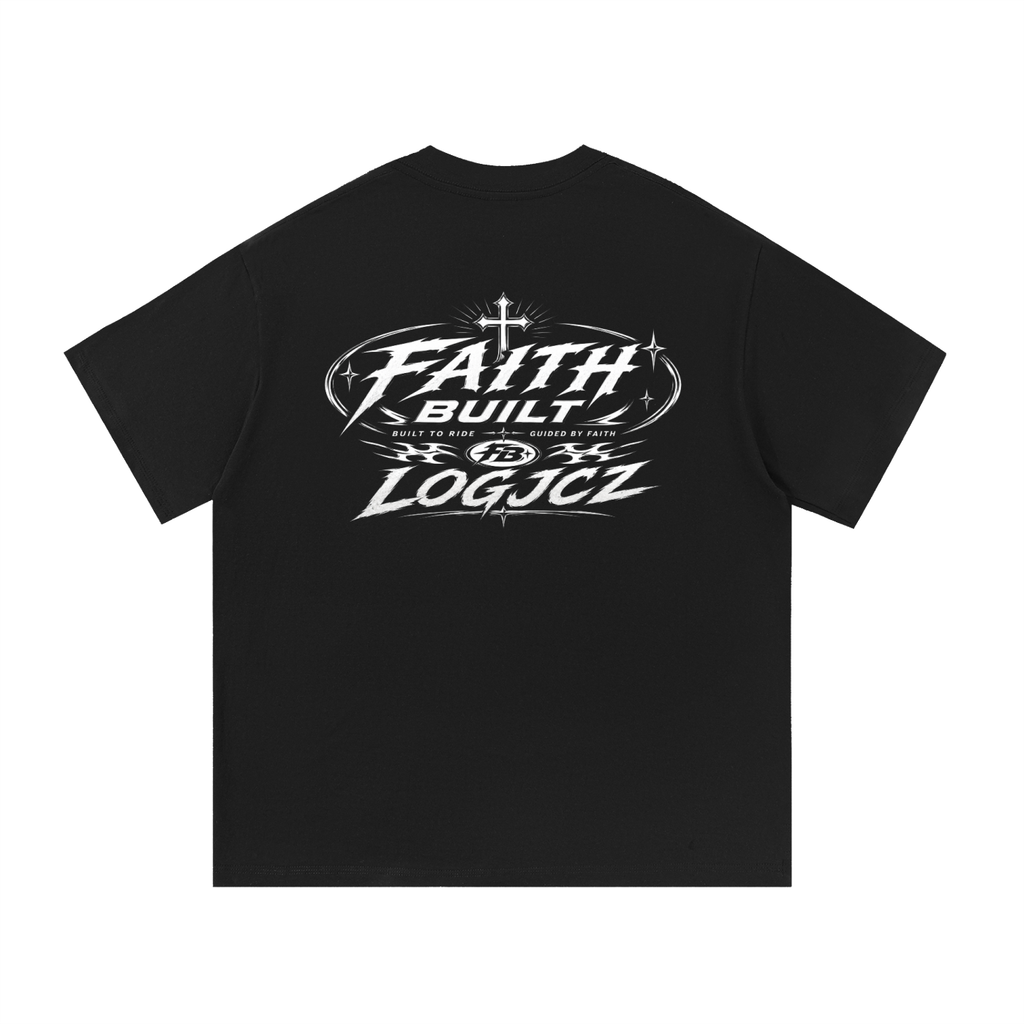 Faith built x logjcz essentials shirt