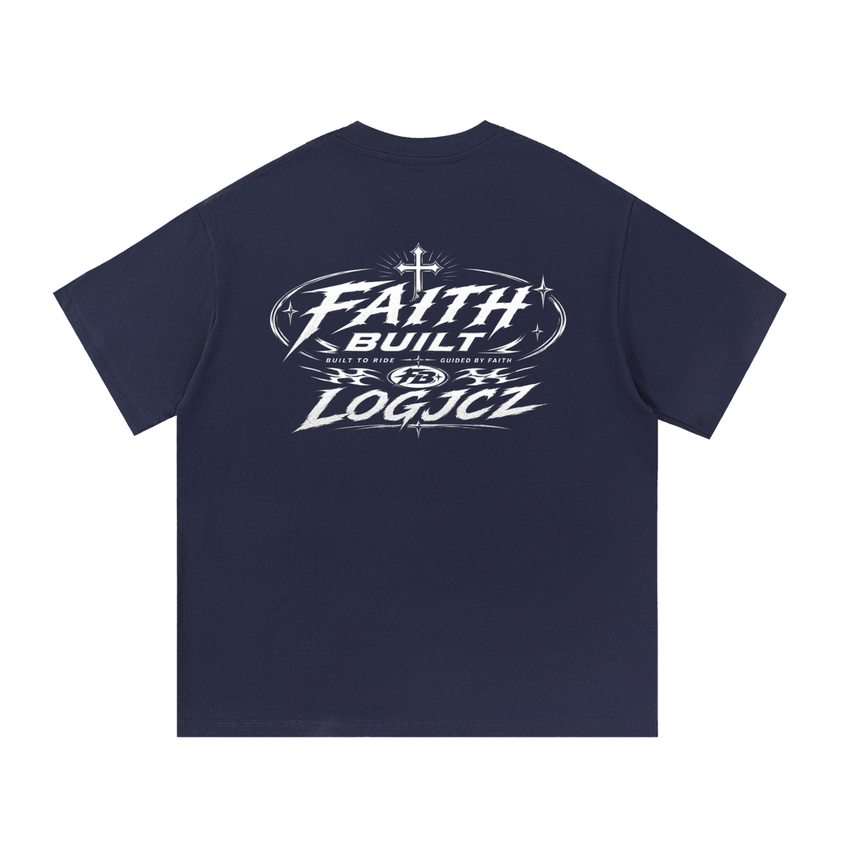 Faith built x logjcz essentials shirt