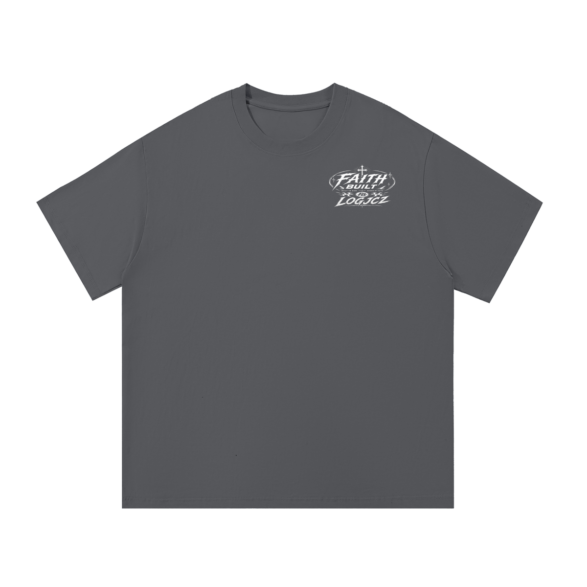 Faith built x logjcz essentials shirt v2