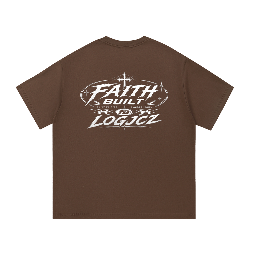 Faith built x logjcz essentials shirt