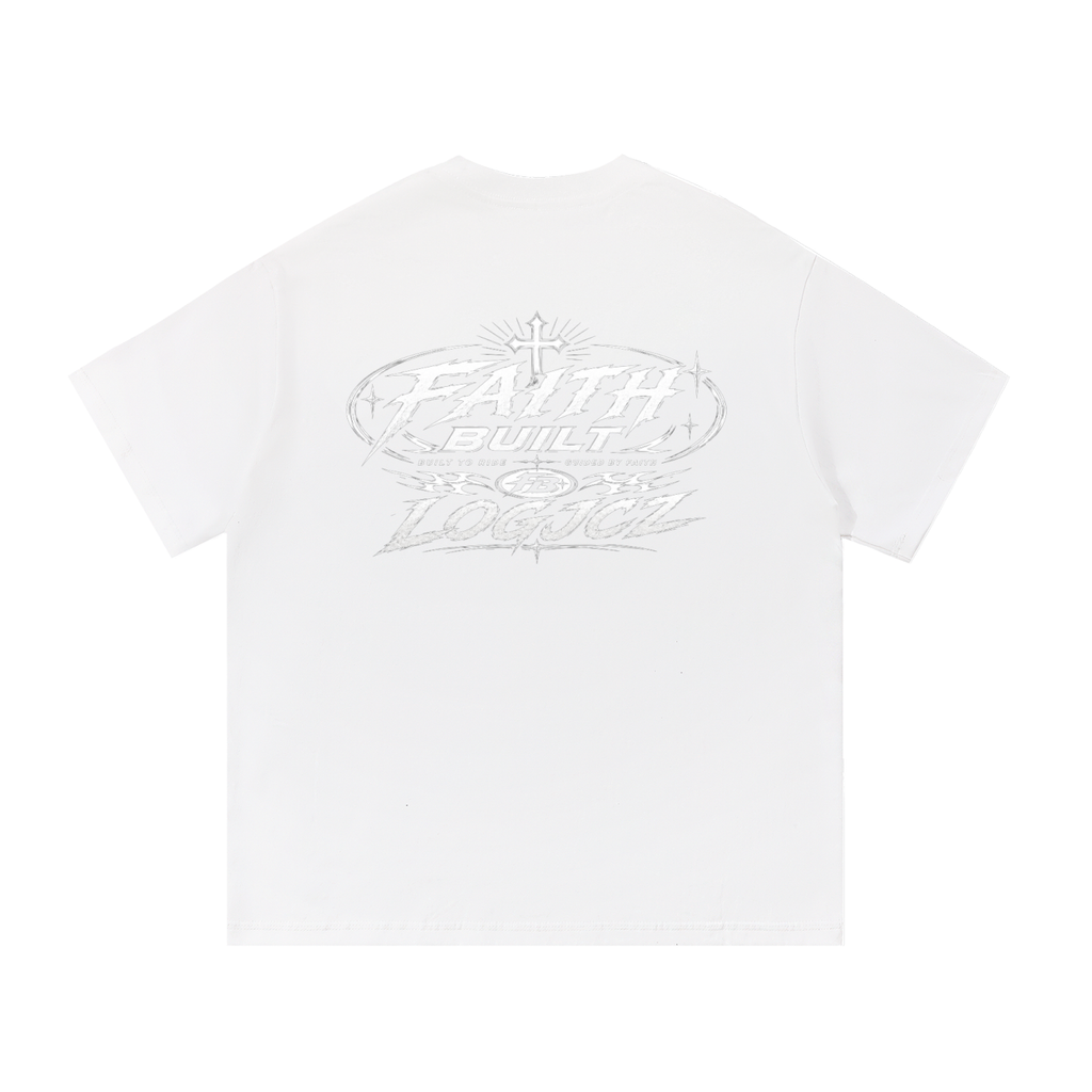 Faith built x logjcz essentials shirt