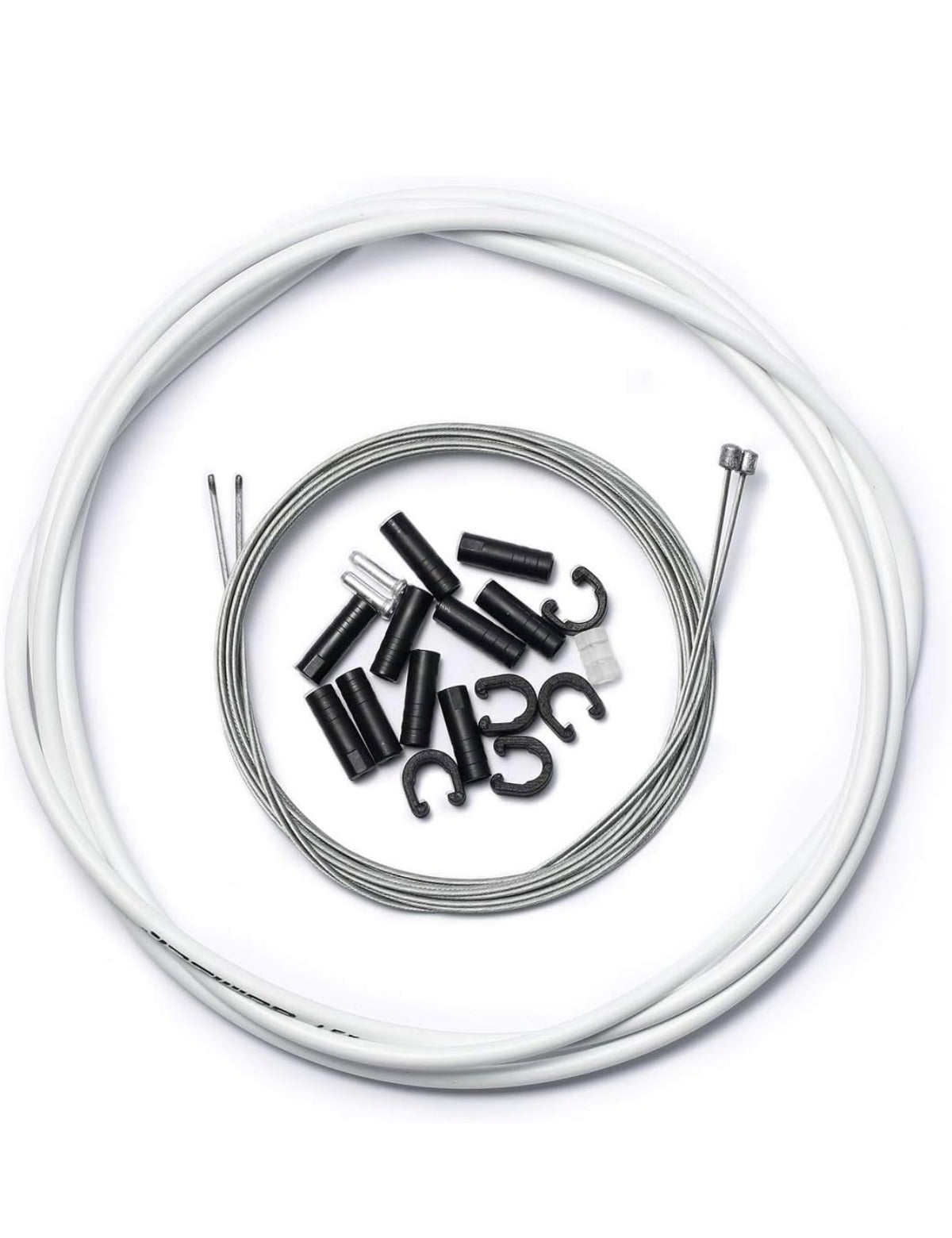 Pedal bike break cable white
