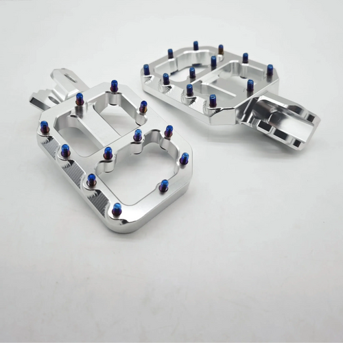 Cnc aluminum foot pegs for e motos fits basically every bike