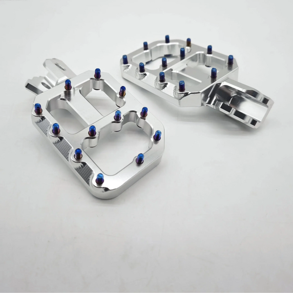 Cnc aluminum foot pegs for e motos fits basically every bike