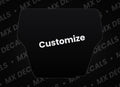 Honda CRF250R (2004-2005) Customizable Front Number Plate Decal