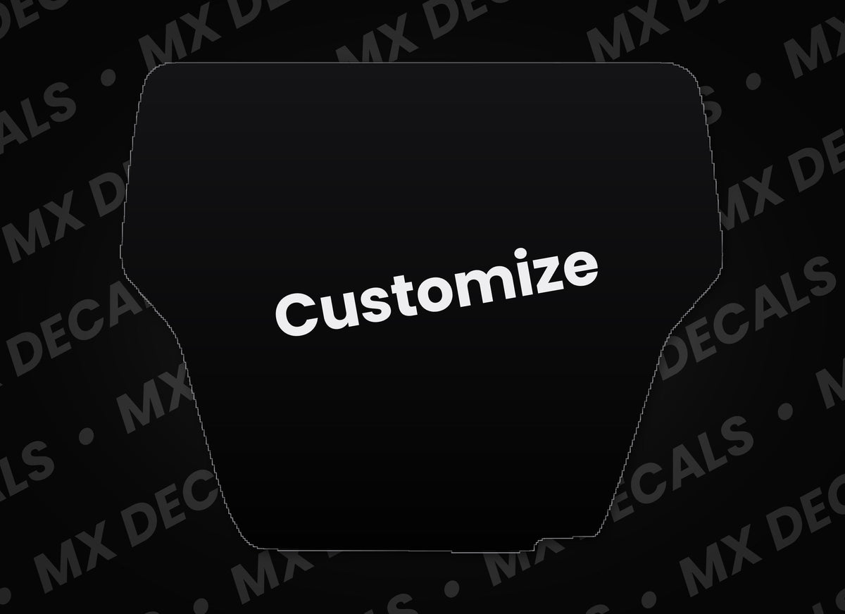 Honda CRF250R (2004-2005) Customizable Front Number Plate Decal