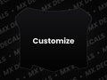 Honda CRF250R (2008-2009) Customizable Front Number Plate Decal