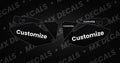 Honda CRF250R (2006-2007) Customizable Side Panel Decals