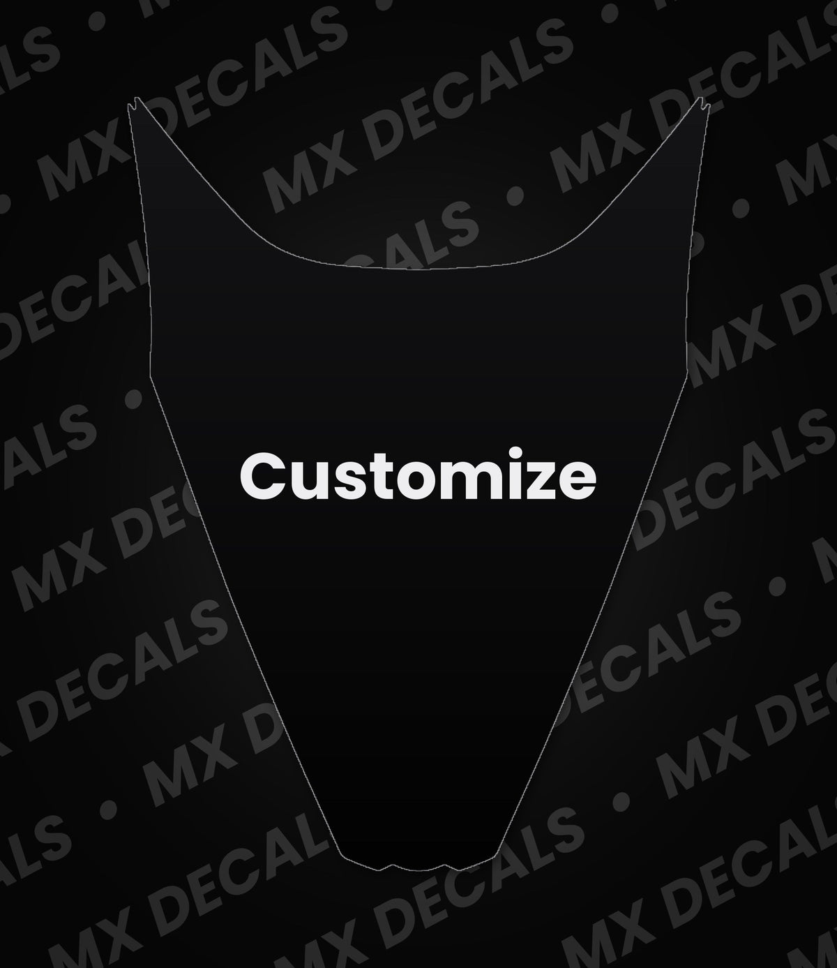 Kawasaki KLX110 (2010-2023) Customizable Rear Fender Decal