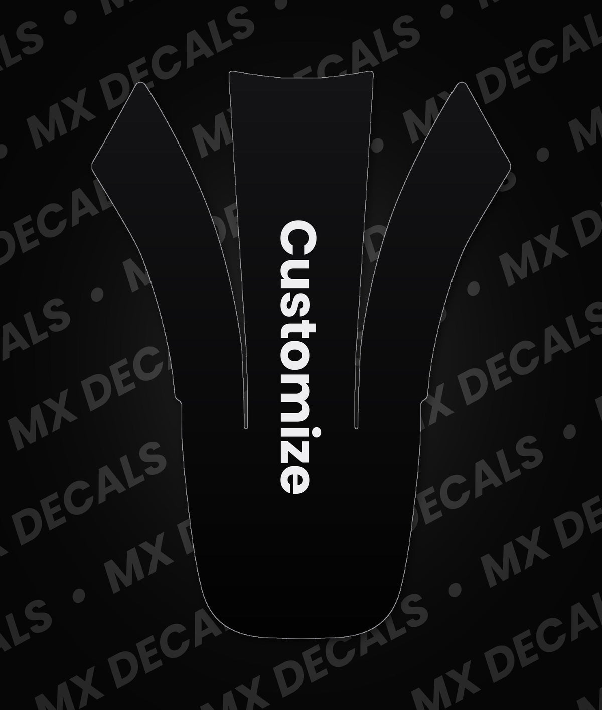 Kawasaki KLX140R L (2022) Customizable Front Fender Decal