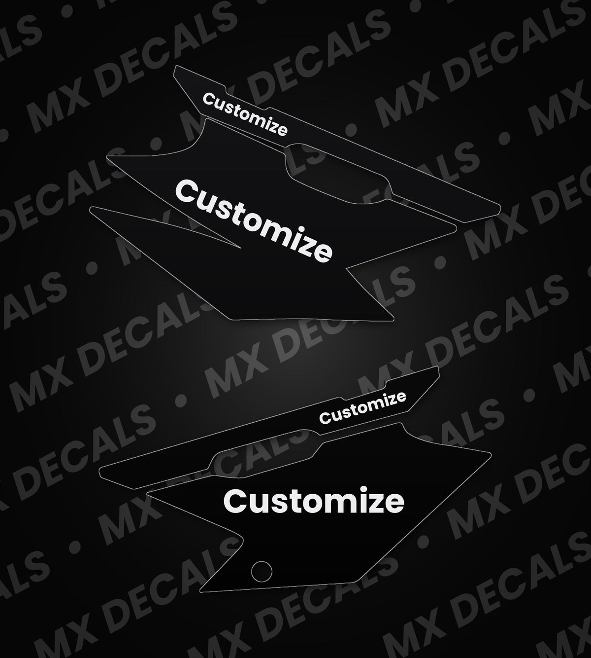 Kawasaki KLX140R L (2022) Customizable Side Panel Decals