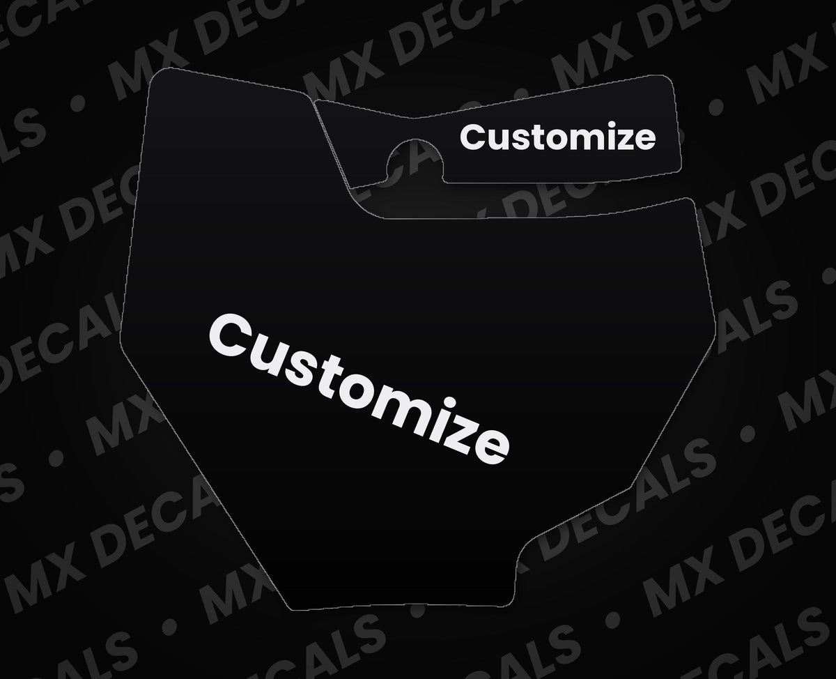 KTM 250 SX-F (2016-2018) Customizable Front Number Plate Decal