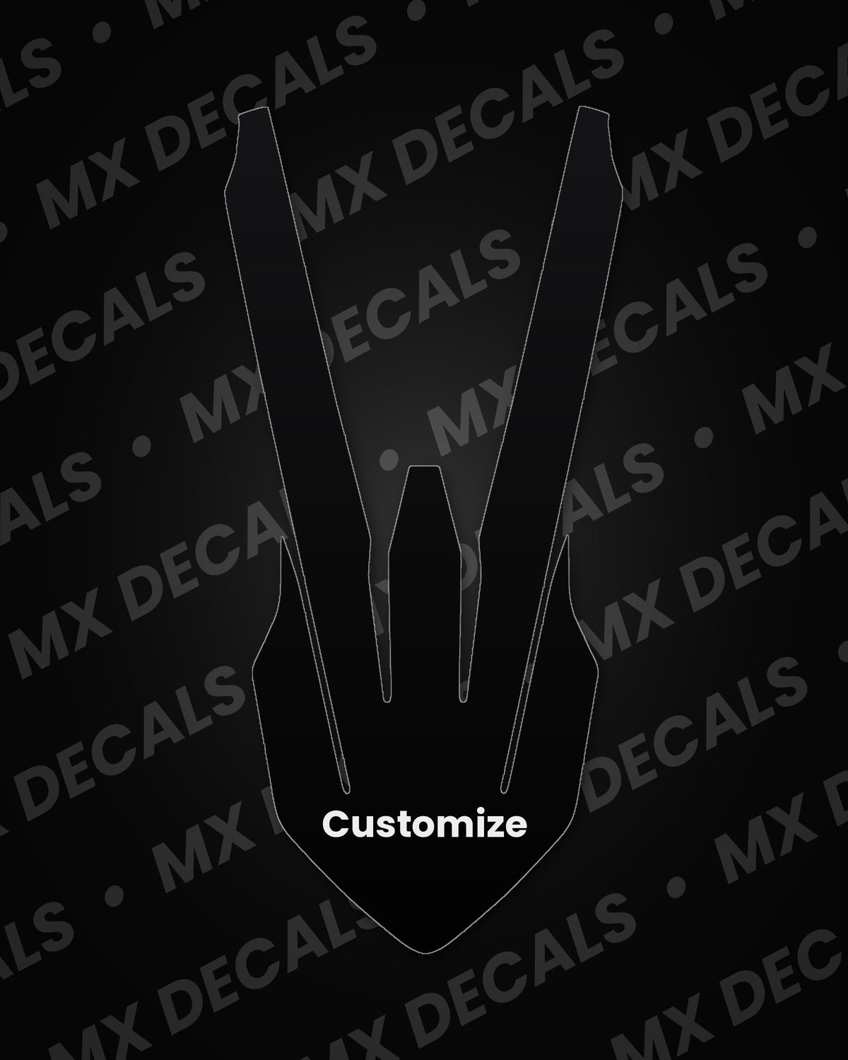 KTM 250 SX-F (2016-2018) Customizable Rear Fender Decal