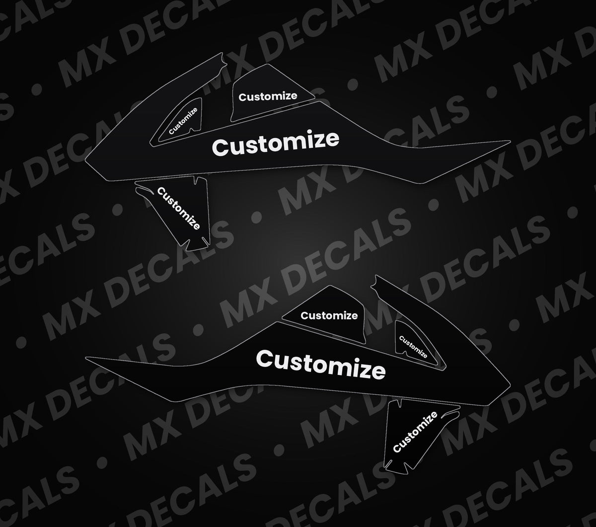 KTM 250 SX (2017-2018) Customizable Radiator Shroud Decals