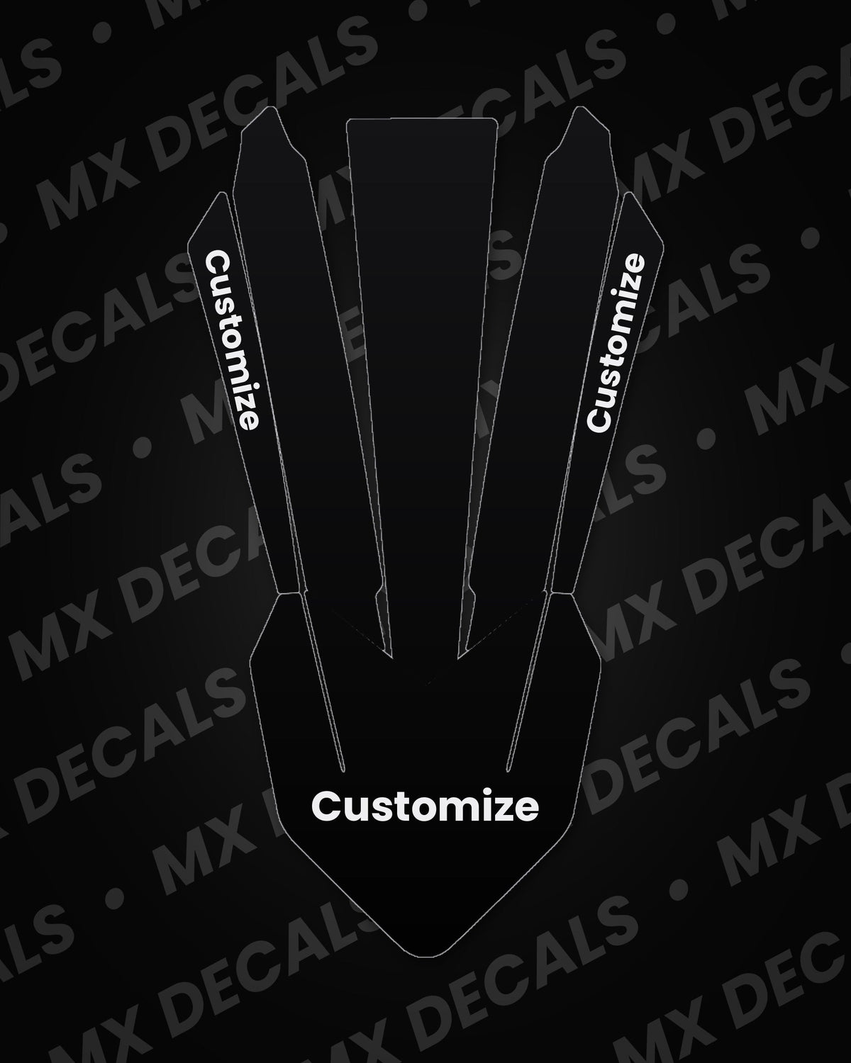 KTM SX85 (2018-2023) Customizable Rear Fender Decal