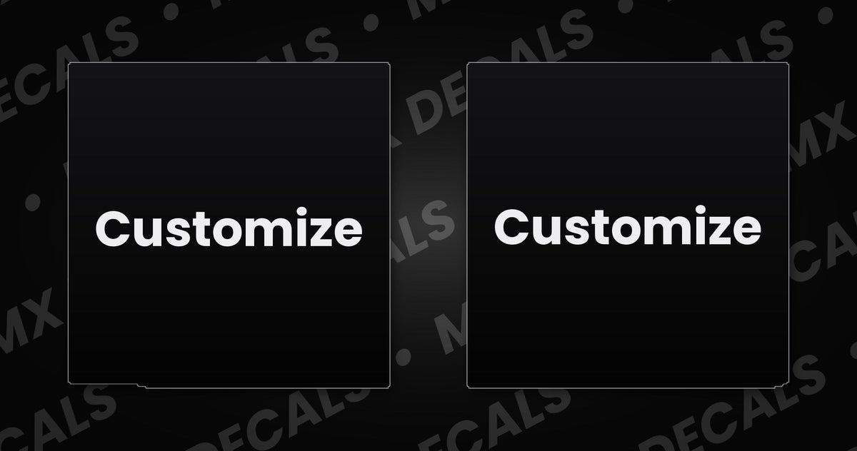 Tuttio Customizable Square Badge Decals